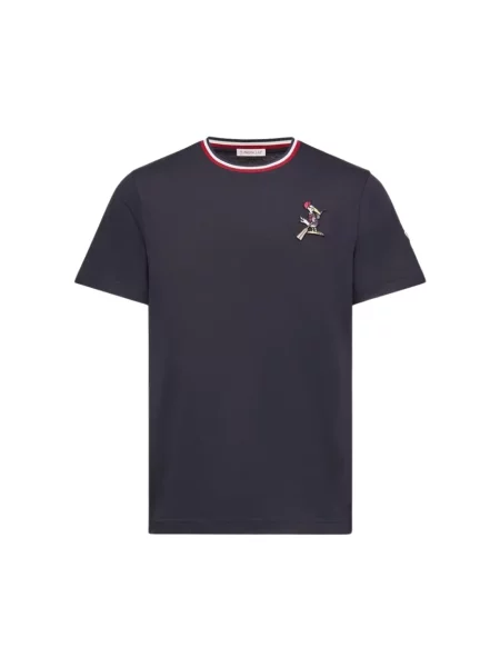 Koszulka Moncler niebieska