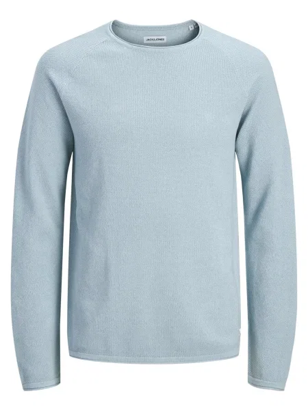 JACK & JONES Sveter JJEHill svetlomodrá modrá