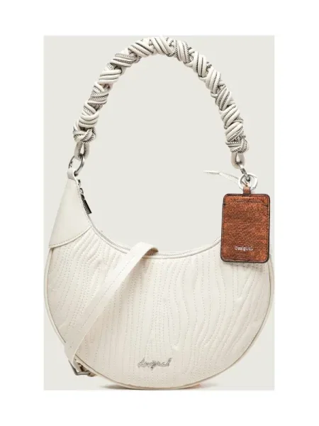 Geanta crossbody Desigual alb
