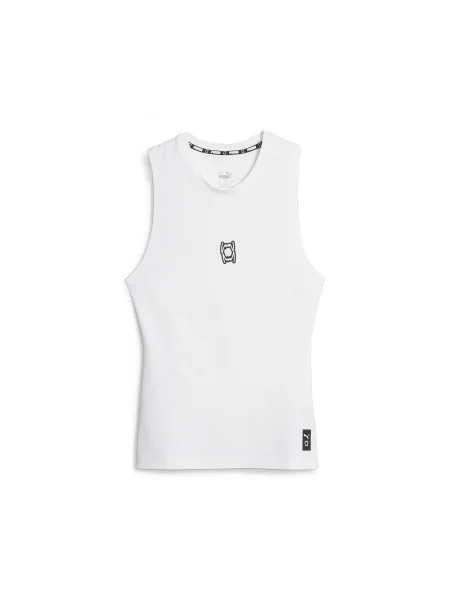 PUMA Funkčné tričko Hoops Team čierna biela