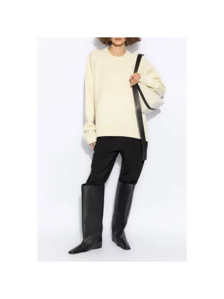 Sweter Jil Sander wełniany beżowy