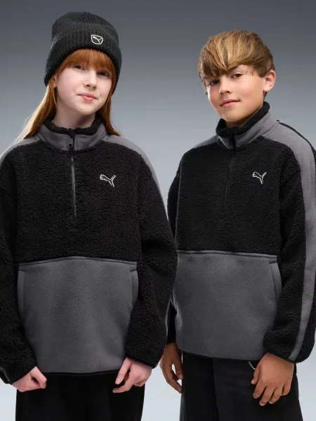 Дитяча Флісова кофта PUMA комбінований верх чорний