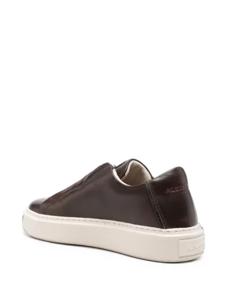 Chiloți Alexander Smith din piele slip-on cu autograf maro
