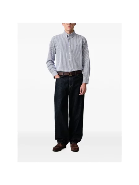 Koszula Polo Ralph Lauren z długim rękawem niebieska