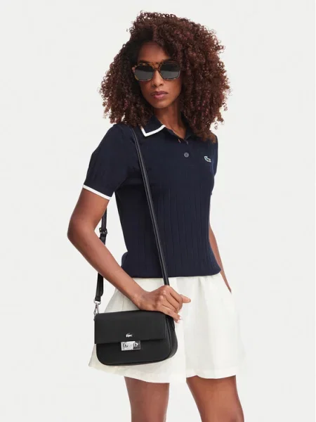 LACOSTE Torba preko ramena Daily City' crna