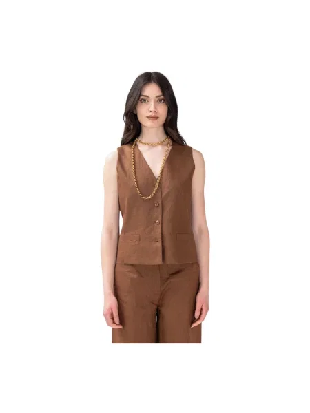 Kamizelka Max Mara Studio brązowa