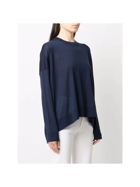Sweter Roberto Collina niebieski