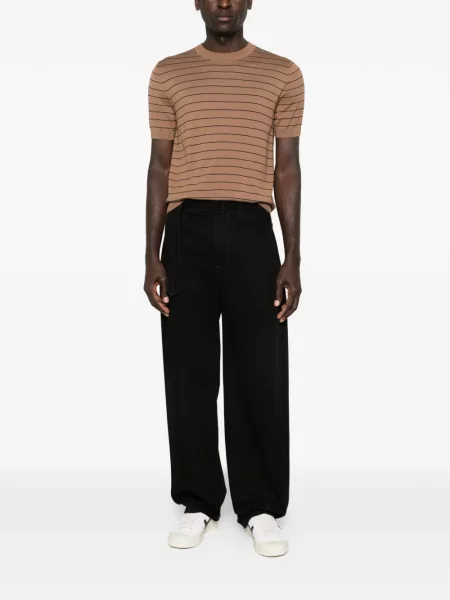 Tricou Lardini tricotate maro