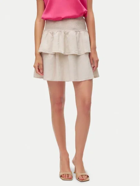 Vero Moda Mini sukňa Luna béžová