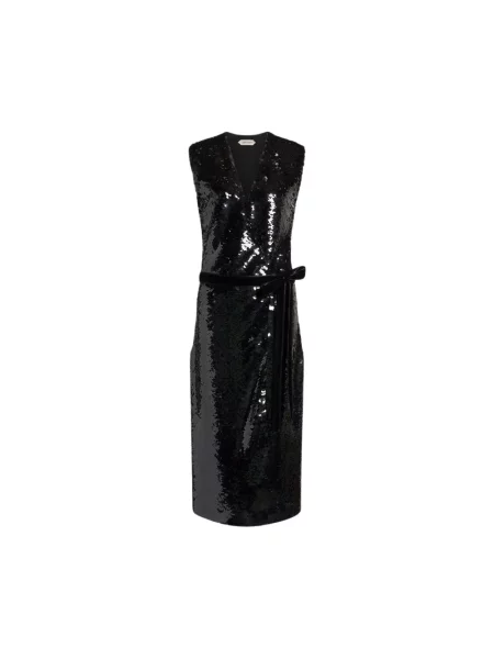 Sukienka midi Alberta Ferretti czarna