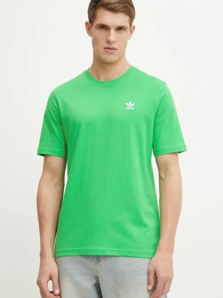Тениска adidas Originals Trefoil с изчистен дизайн зелено
