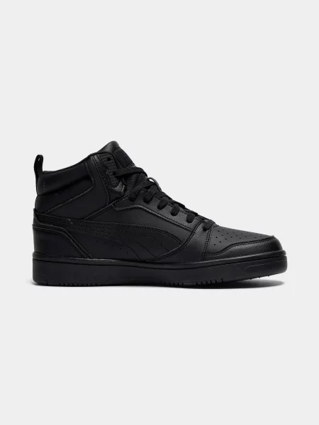 Жіночі Кеди високі PUMA Rebound V6 комбінований верх чорний