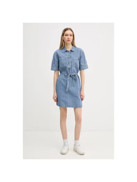 Sukienka koszulowa Dkny niebieska