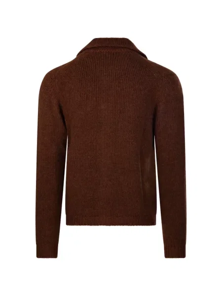 Gulerat cardigan Fabrizio Del Carlo maro