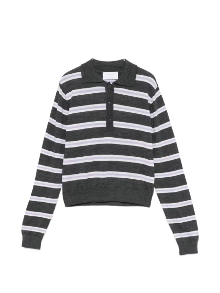 Tricou polo Daniele Fiesoli cu dungi gri
