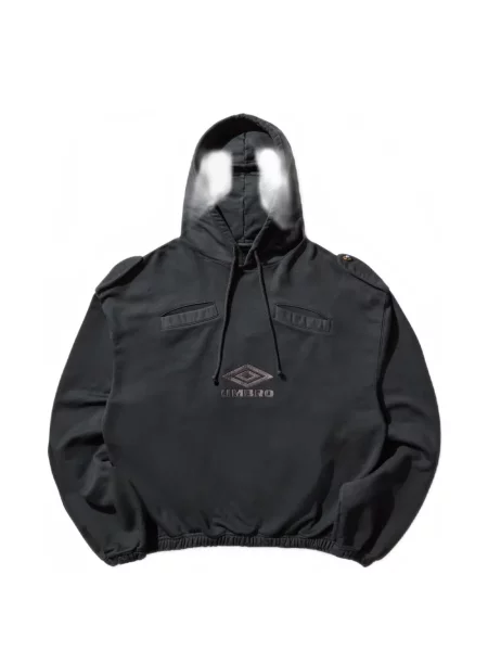 Hanorac cu glugă Umbro cu autograf negru