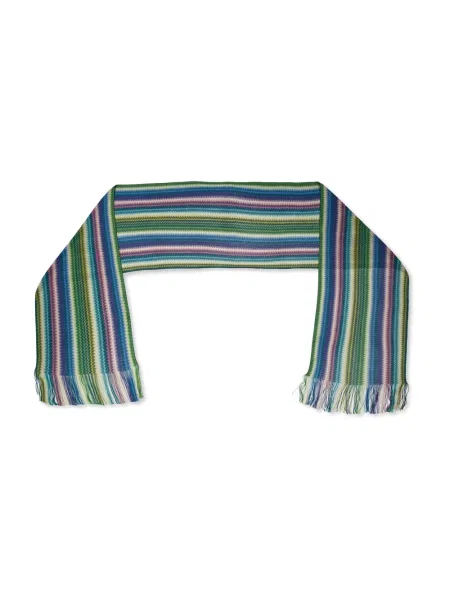 Pasek Missoni w paski z logo
