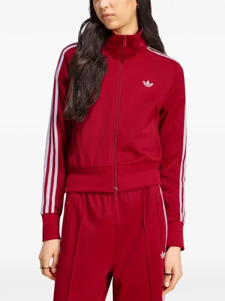 Top Adidas cu broderie alergare din jerseu negru
