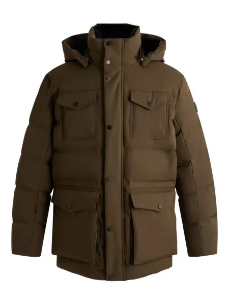 Geacă parka Fusalp cu glugă maro