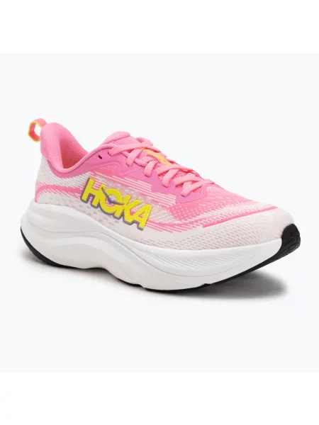 Дамски обувки за бягане HOKA Skyflow neon rose/neon hoka citrus жълто