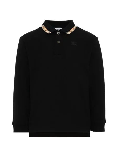 Koszulka polo dziecięca Burberry czarna