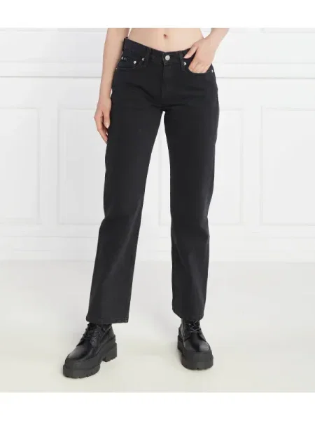 Calvin Klein Jeans Blugi | Straight fit | low rise negru