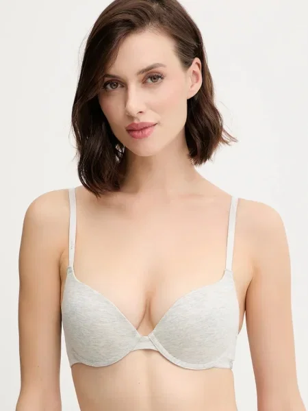 Сутиен women'secret BCI COTTON от с меланжов десен сиво