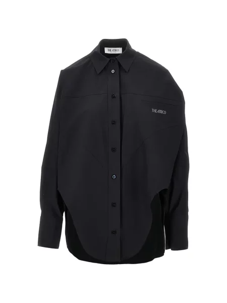 Top The Attico cu broderie negru