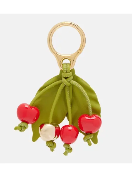 Pandantiv Loewe din piele verde