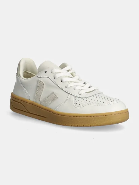 Pantofi Veja din piele alb