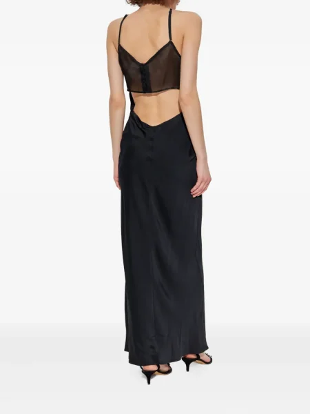 Rochie midi Iro din dantelă până la genunchi de costum negru