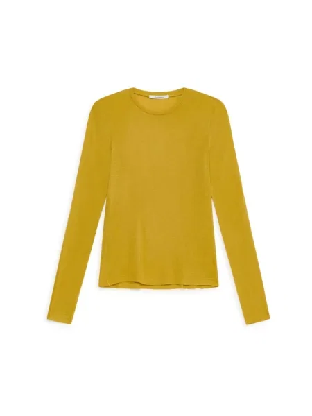 Lniany top Maliparmi żółty