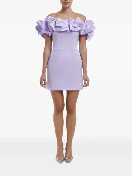 Rochie mini Post Meridiem de costum violet