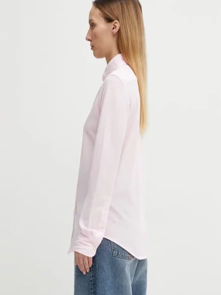 Polo Ralph Lauren Bluzki Kobieta XS Miękka koszula z dżerseju Heidi różowy