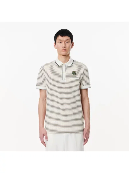 Поло Lacoste белое