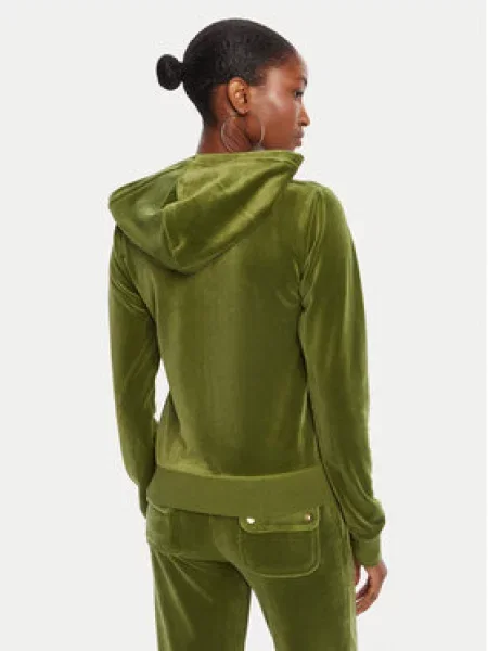 Mikina Juicy Couture ROBERTSON HOODIE zelená