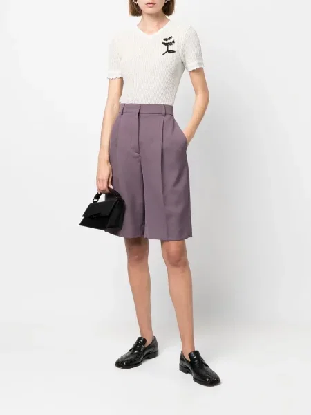 Gėlėtas briaunotas palaidinė be rankovių Maison Margiela