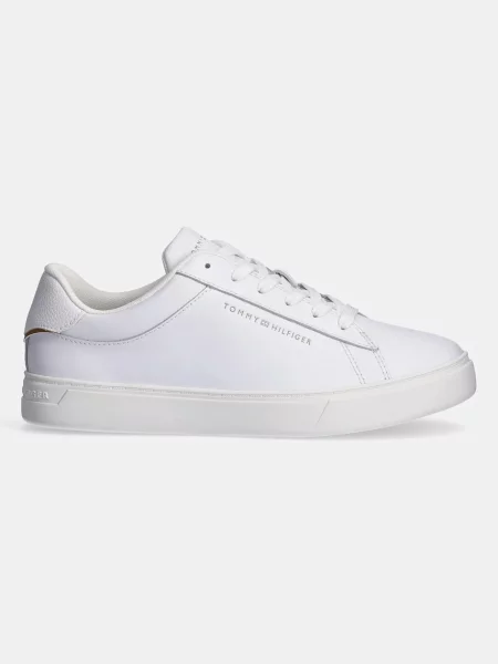 Lniane trampki Tommy Hilfiger casual białe