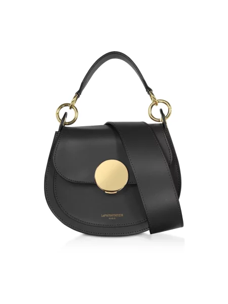 Torebka skórzana Le Parmentier skórzana czarna