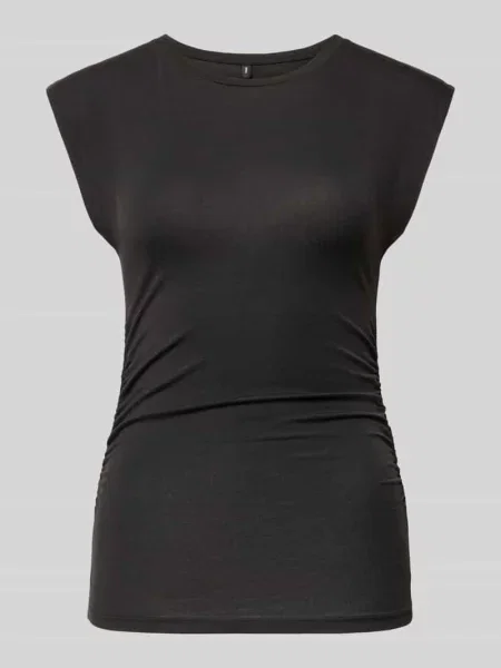 T-shirt o kroju slim fit z mieszanki lyocellu model AVASARAH' Vero Moda czarna