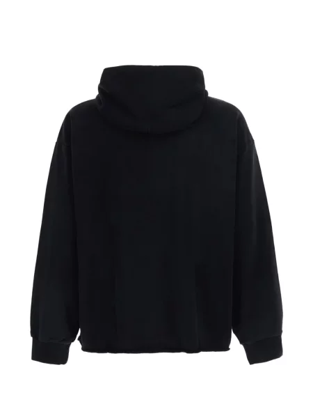 Bouclé hanorac cu glugă Found cu broderie negru