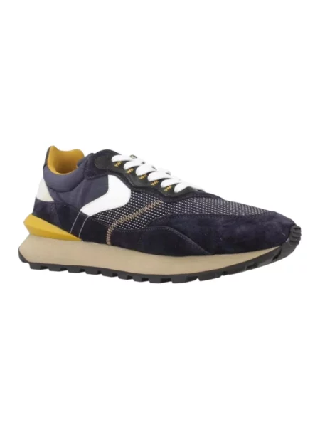 Sneakersy Voile Blanche skórzane niebieskie