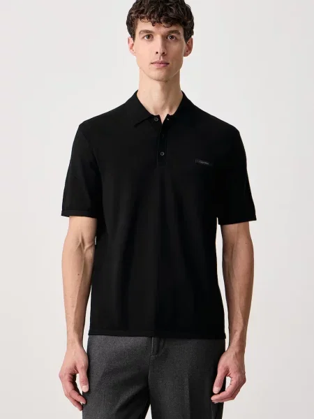 Tricou polo Calvin Klein negru
