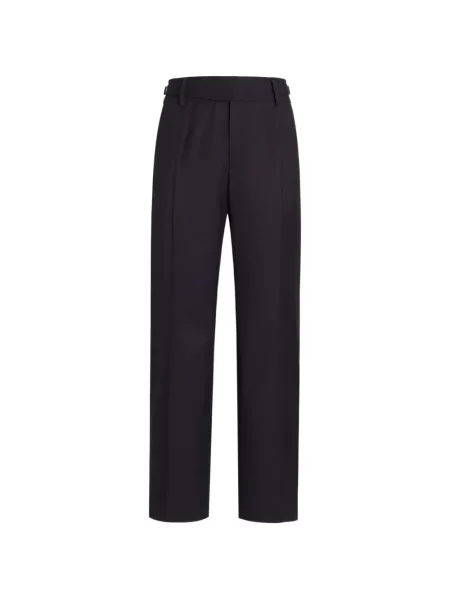 Pantaloni Dolce & Gabbana de lână albastru