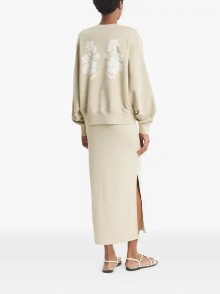 Hanorac grafic Maison Kitsune cu model floral cu imagine