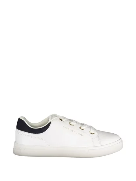 Sneakerși Tommy Hilfiger cu imagine alb