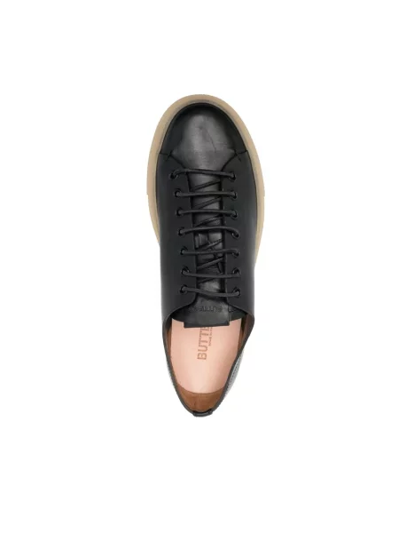 Sneakersy Buttero skórzane czarne