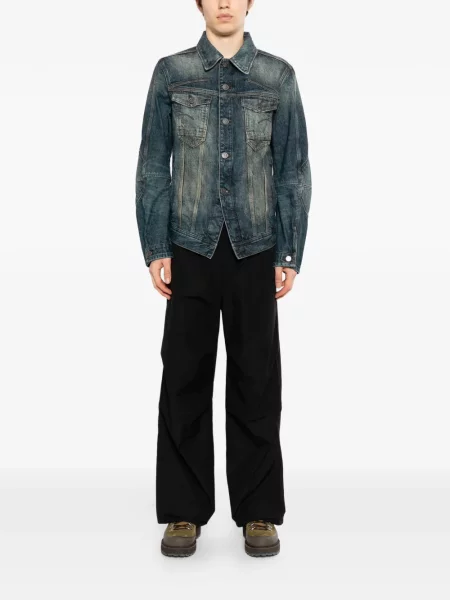 Дънково яке G-star Raw джобове с капаци синьо