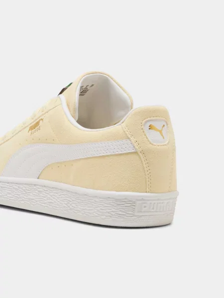 Замшевые классические кеды Puma желтые