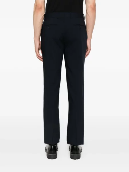 Pantaloni Sandro de lână albastru